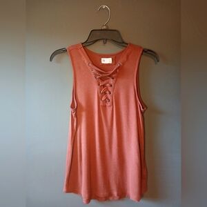 SO WOMEN'S BURNT ORANGE SUMMER TANK TOP SIZE SMALL